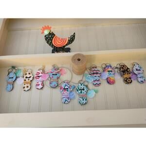 Lipstick, Chapstick Keychain holder with Motivational message.  Price is per***